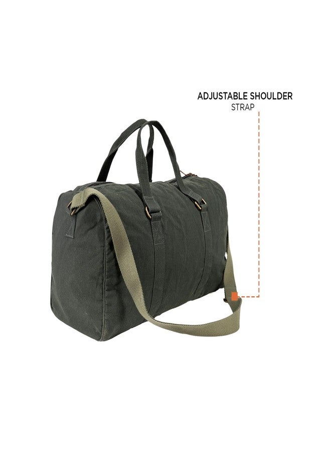 Mona B 30L Travel Duffle Bag for Men and Women with Adjustable Shoulder Strap - Green - Image 5